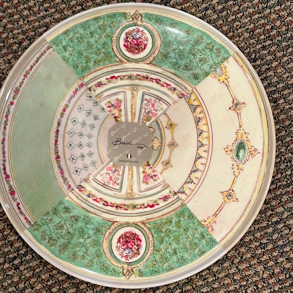Melamine Serving Tray by Baci Milano - Brand New